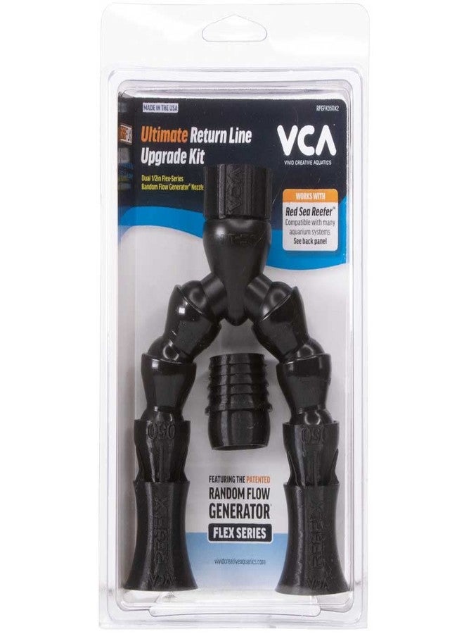 مجموعة ترقية خط الإرجاع المتطور من سلسلة VCA Flex، مولد تدفق عشوائي مزدوج من سلسلة Flex مقاس 1/2 بوصة، من Vivid Creative Aquatics - Image 1